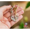 Брелок парный для друзей "Best Frirnds. Silver. Gold". Цена за 1 пару